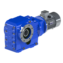 Мотор-редуктор коническо-цилиндрический KAZ-S127-40.19-34.83-11 (PAM132, 4P) sf= 4.70